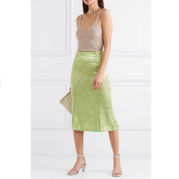 NEW BY FAR BEIGE LINEN HEELS - Picture 15 of 15